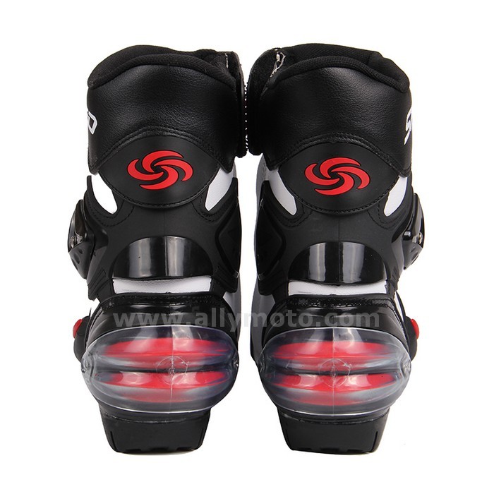 131 Motorcycle Racing Shoes Microfiber Leather Motocross Off-Road Mid-Calf Boots@4